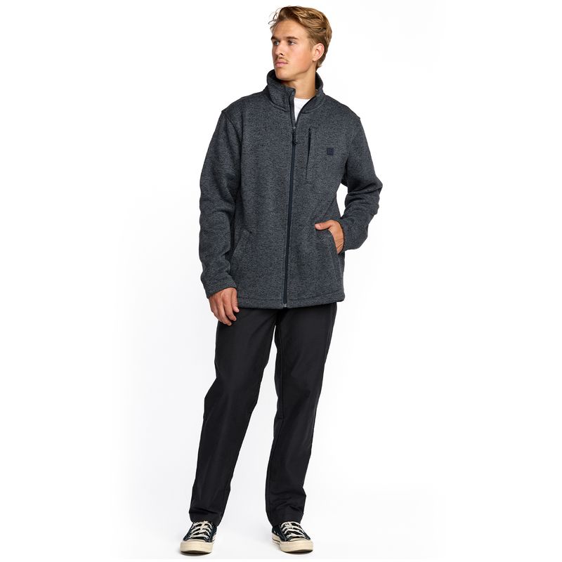 Polera-Para-Hombre-Boundary-Mock-Zip-Azul-Billabong