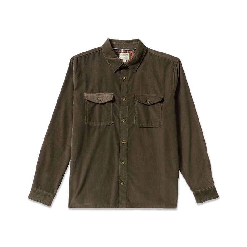 Camisa-Para-Hombre-Manga-Larga-Austin-Garage-Marron-Billabong