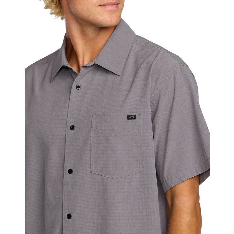 Camisa-Para-Hombre-Manga-Corta-Surftrek-Perf-Gris-Billabong