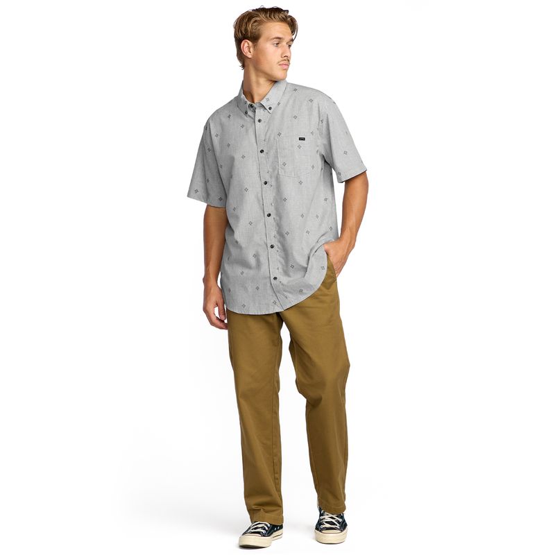 Camisa-Para-Hombre-Manga-Corta-All-Day-Jacquard-Gris-Billabong