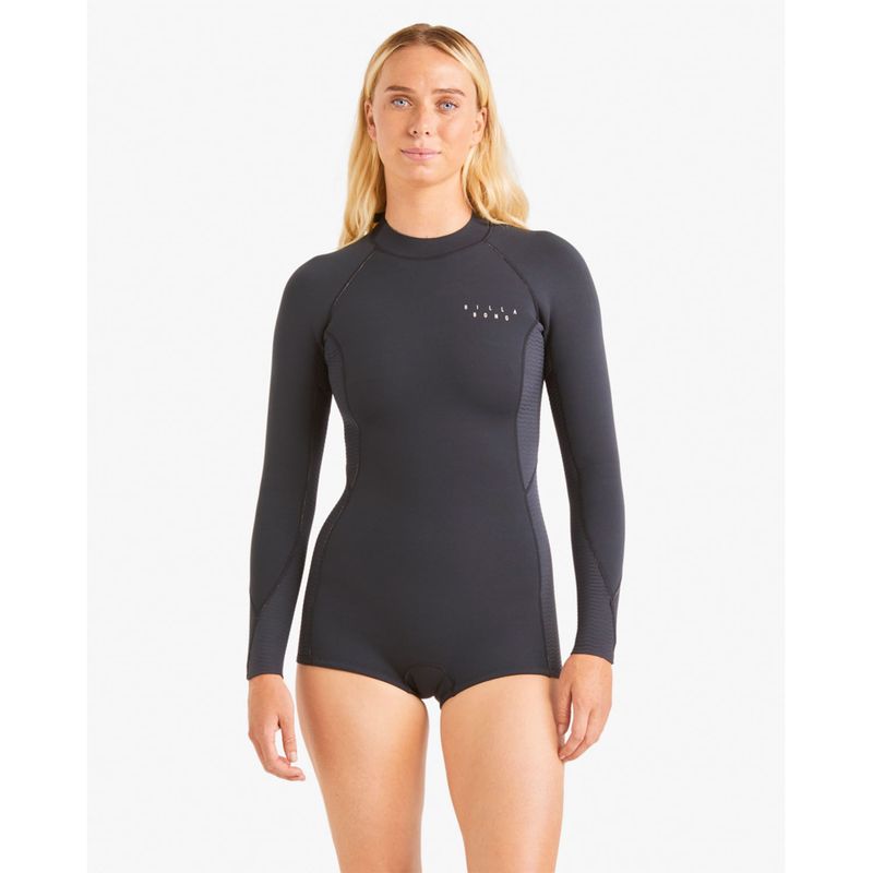 Wetsuit-Para-Mujer-2-2-Manga-Larga-Spring-Fever-Negro-Billabong