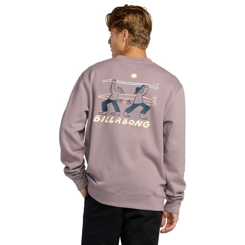 Polera-Para-Hombre-Polera-Split-The-Peak-Crew-Morado-Billabong