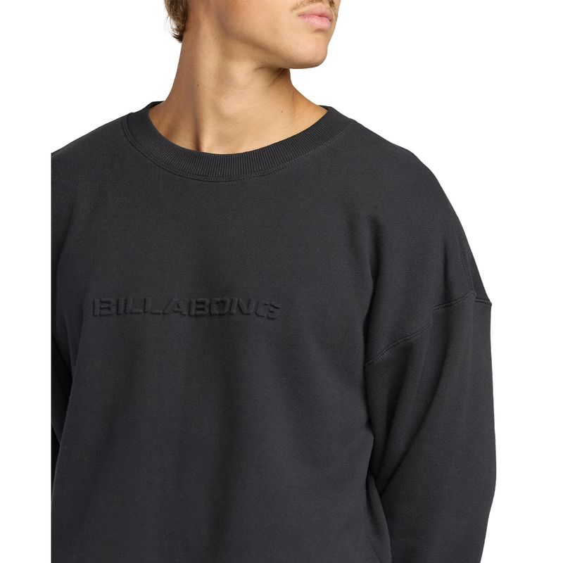 Polera-Para-Hombre-Polera-Iconic-Emboss-Crew-Negro-Billabong