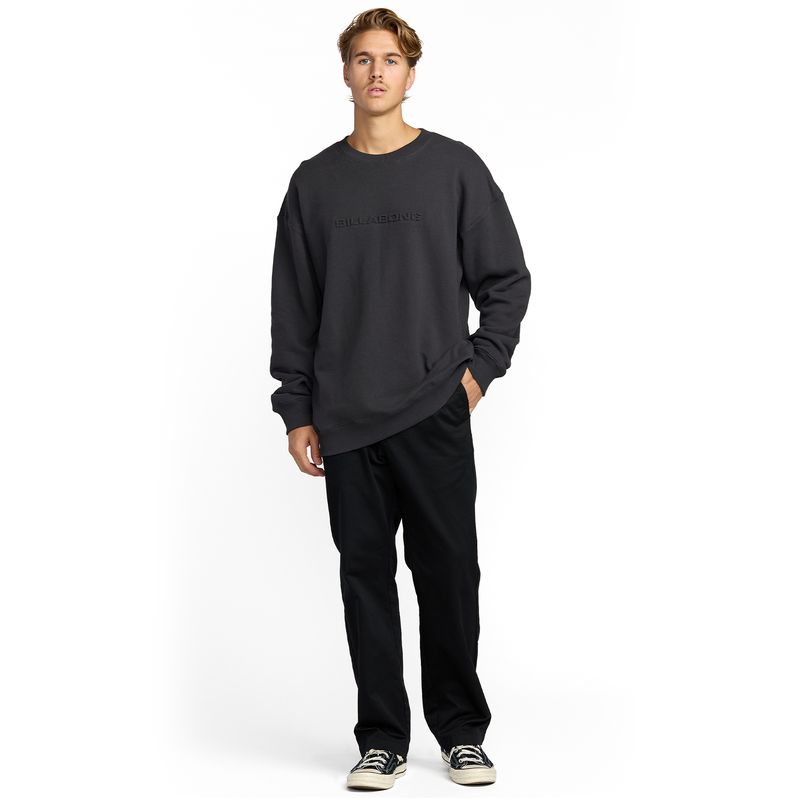Polera-Para-Hombre-Polera-Iconic-Emboss-Crew-Negro-Billabong