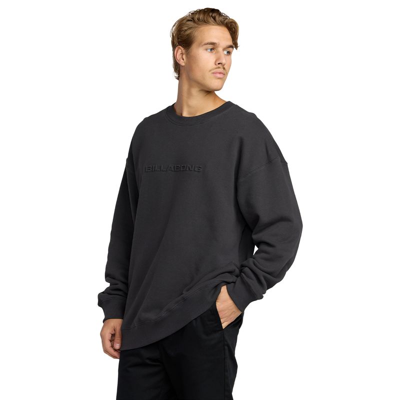 Polera-Para-Hombre-Polera-Iconic-Emboss-Crew-Negro-Billabong