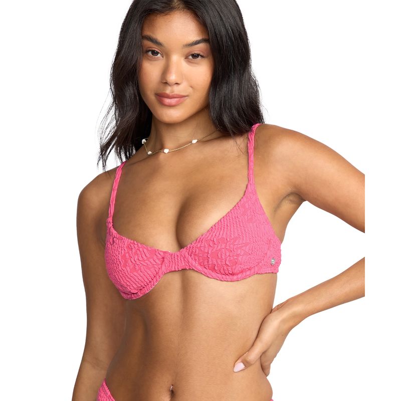 Bikini-Top-Para-Mujer-Bikini-Top-Were-Wild-demi-Uwire-Rosado-Billabong