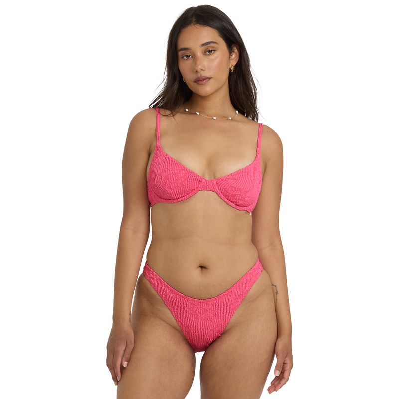 Bikini-Top-Para-Mujer-Bikini-Top-Were-Wild-demi-Uwire-Rosado-Billabong