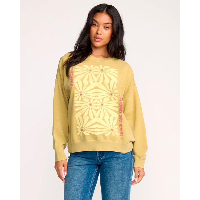 Polera-Para-Mujer-Polera-Echo-Crew-Verde-Billabong