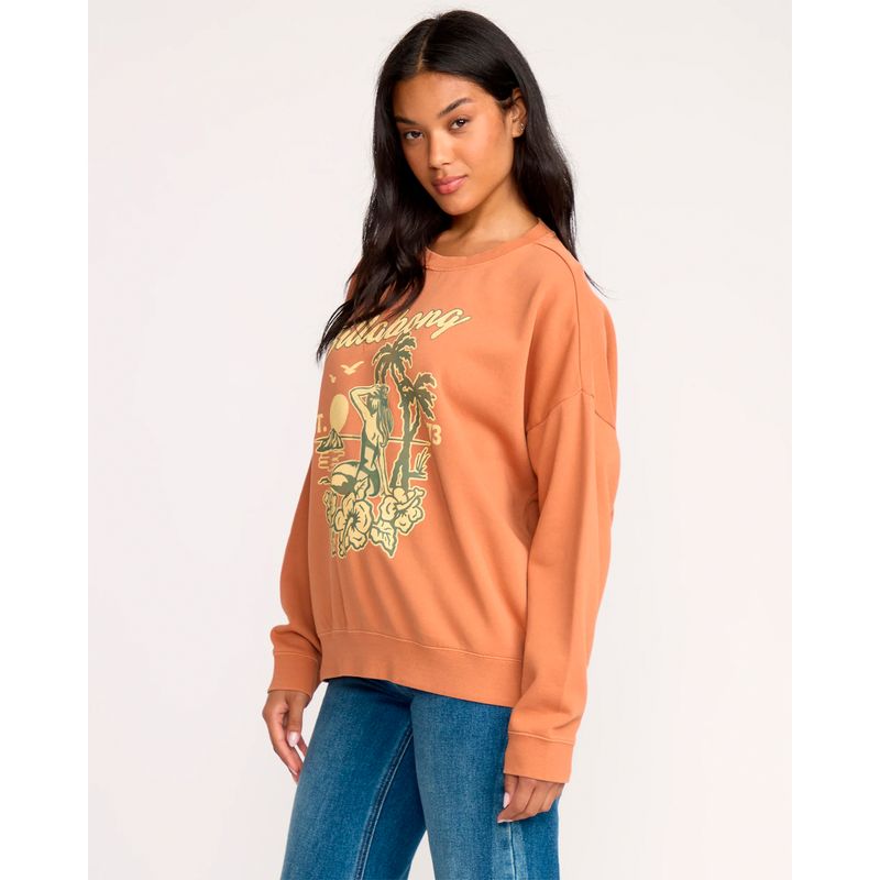 Polera-Para-Mujer-Polera-Echo-Crew-Naranja-Billabong