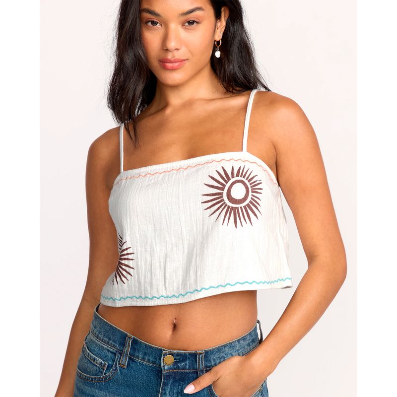 Top-Para-Mujer-Top-Easy-Breezy-Tank-Blanco-Billabong