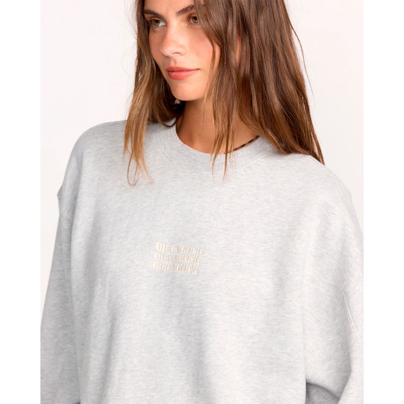 Polera-Para-Mujer-Polera-So-Sunny-Kendal-Crew-Gris-Billabong