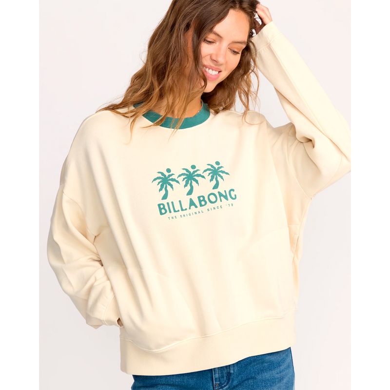 Polera-Para-Mujer-Polera-Triple-Palms-Crew-Blanco-Billabong