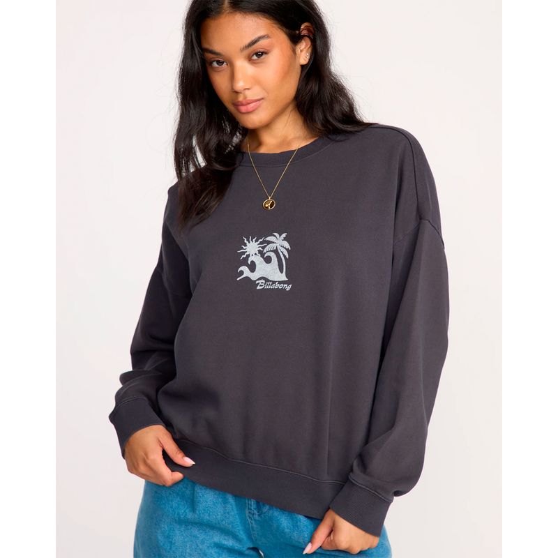 Polera-Para-Mujer-Polera-Echo-Crew-Negro-Billabong