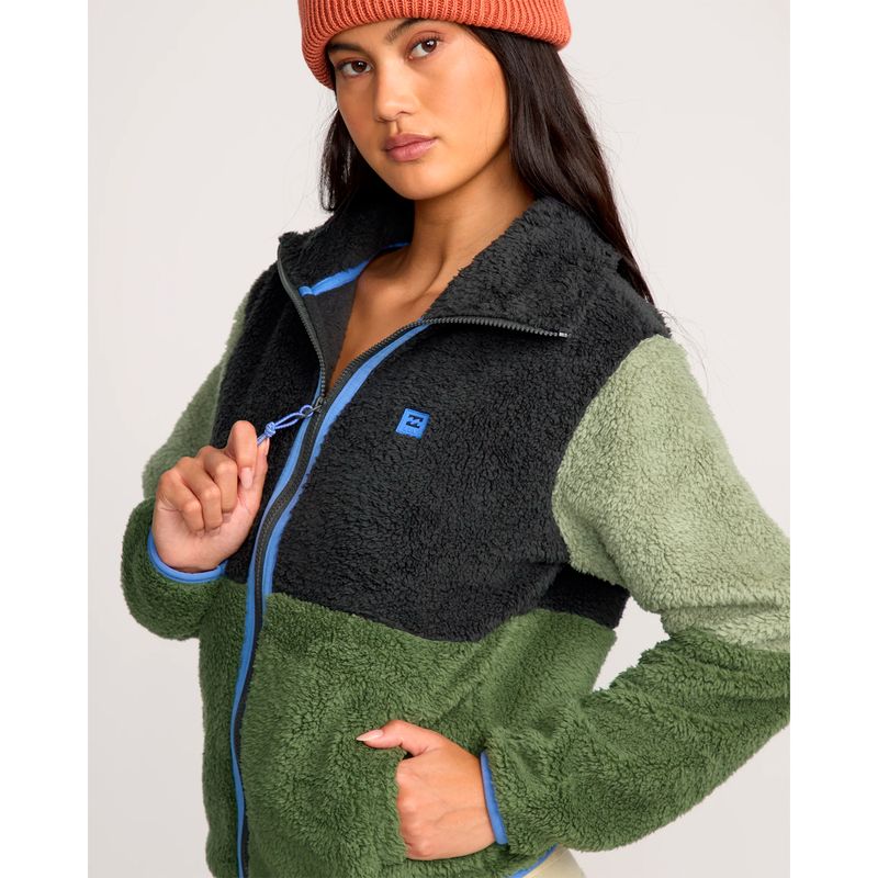 Polera-Para-Mujer-Polera-Switchback-Zip-Verde-Billabong