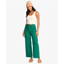 Pantalón Para Mujer Free Fall Twill Verde Billabong