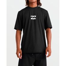 Lycra Para Hombre Manga Corta All Day Wave Negro Billabong