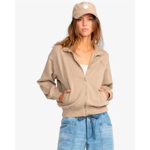 Polera Para Mujer Polera Sun Lit Zip Beige Billabong