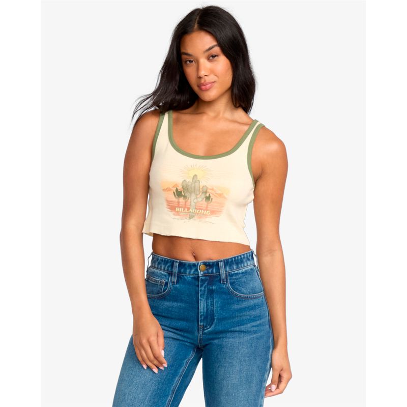 Bividi-Para-Mujer-Sunset-Break-Tank-Amarillo-Billabong