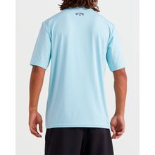 Lycra Para Hombre Manga Corta All Day Wave Celeste Billabong