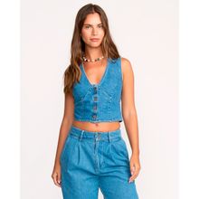 Top Para Mujer Indigo Skies Celeste Billabong