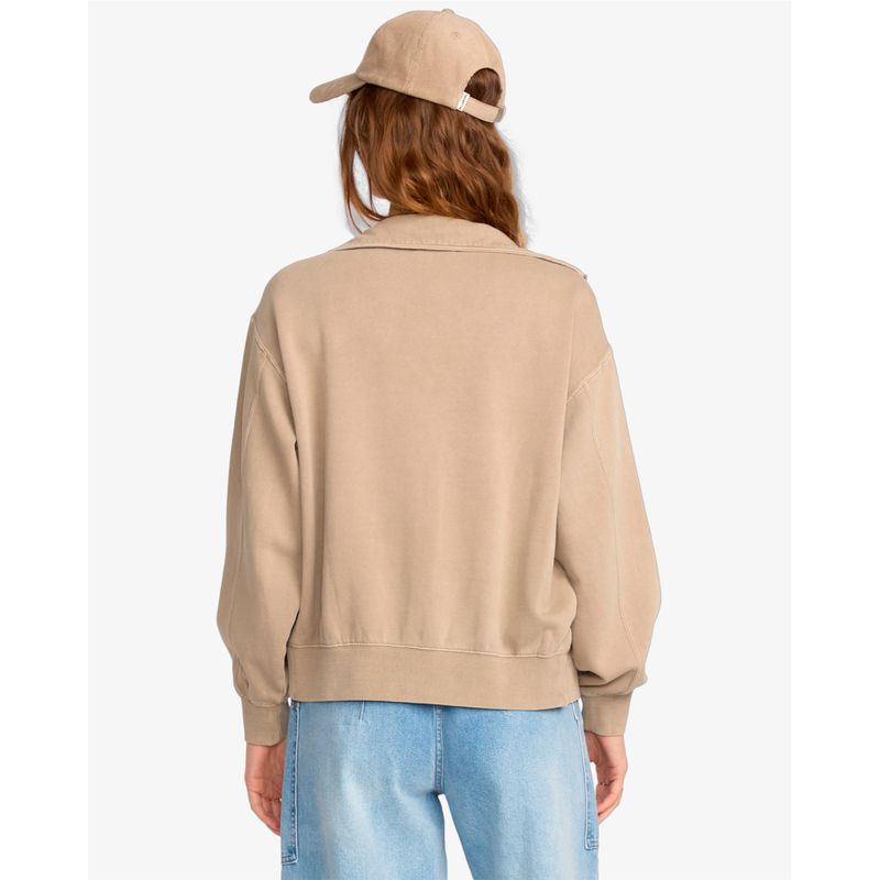 Polera-Para-Mujer-Polera-Sun-Lit-Zip-Beige-Billabong